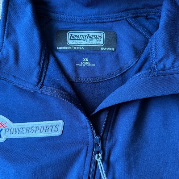 FOX Racing Powersports Motorsports Pullover 1/4 Zip Women’s XS Navy - Picture 5 of 9
